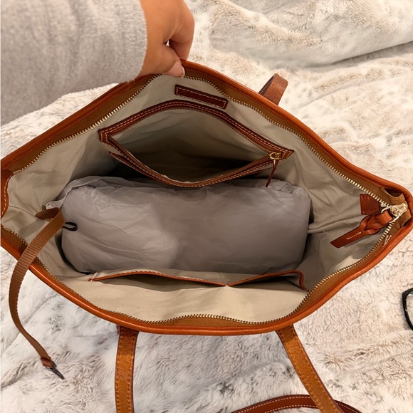 Dooney & Bourke Dodgers Blue and Brown Tote - Picture 7 of 9